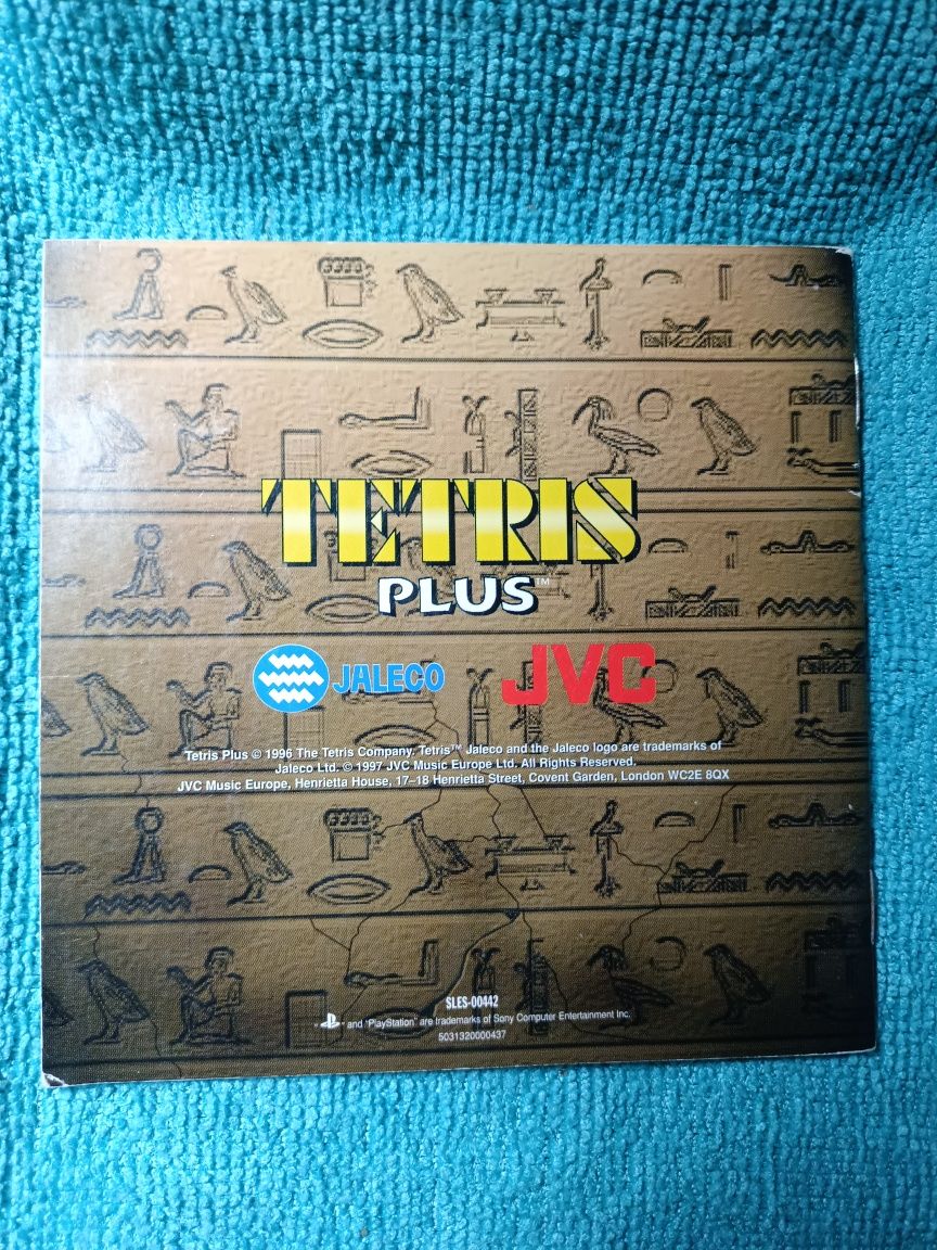 Ps1 Tetris Plus psx psone Książeczka Manual Angielska