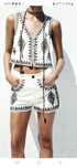 Uroczy nowy haftowany komplet damski r.38 Zara