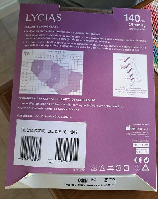2 Collants Lycias 140den 19mmHg