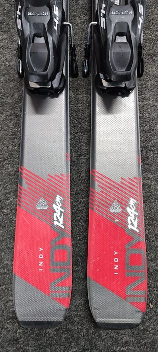 Świetne Narty 124 cm K2 INDY + MARKER 7.0 Junior