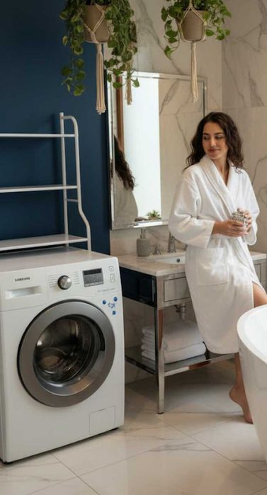 Стеллаж над стиральной машинкой Полка в ванную металическая/ поличка