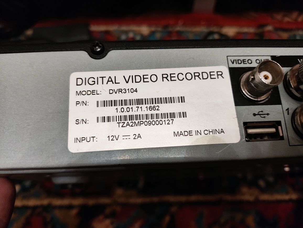 Видеорегистратор DVR 3104 с 2мя камерами