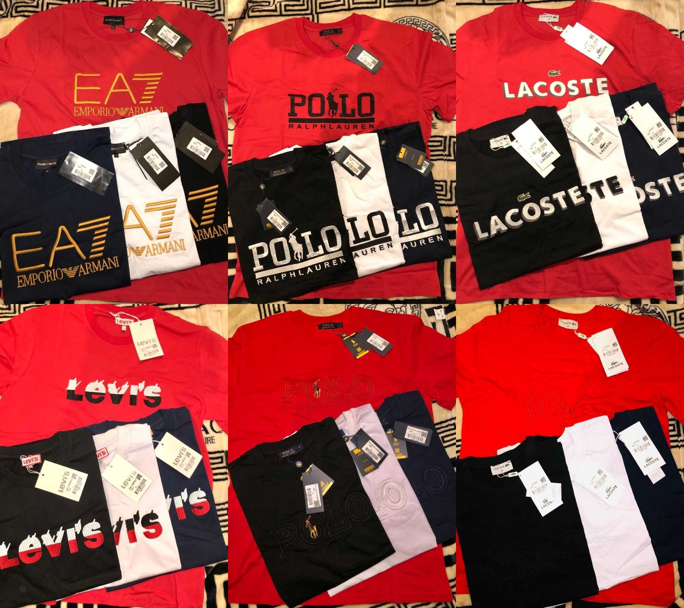 Koszulka męska duzy znaczek EA7 Lacoste Shirt rozne