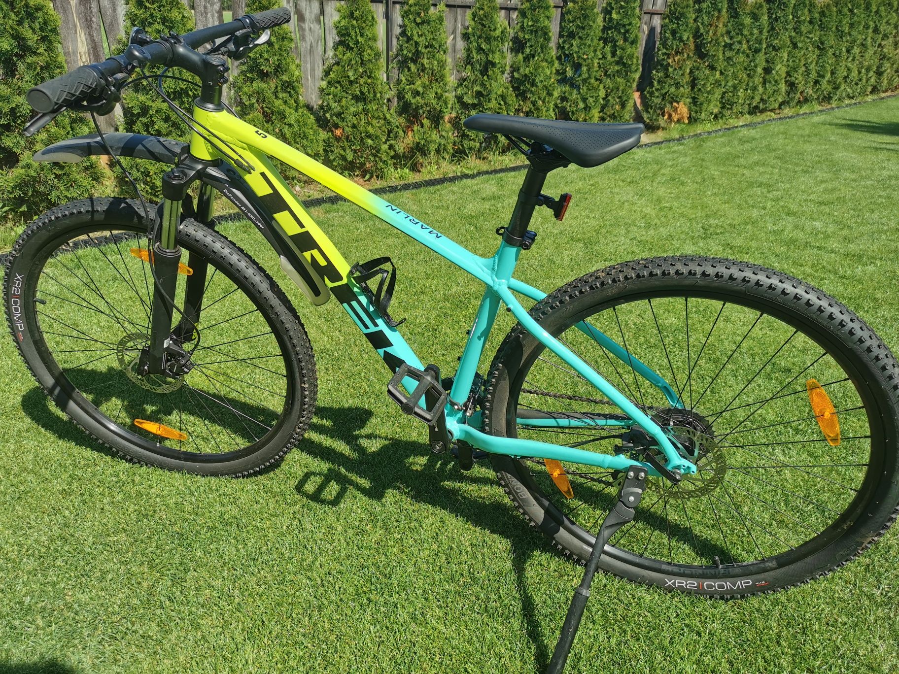 Rower Trek marlin 5 zielono-żółty