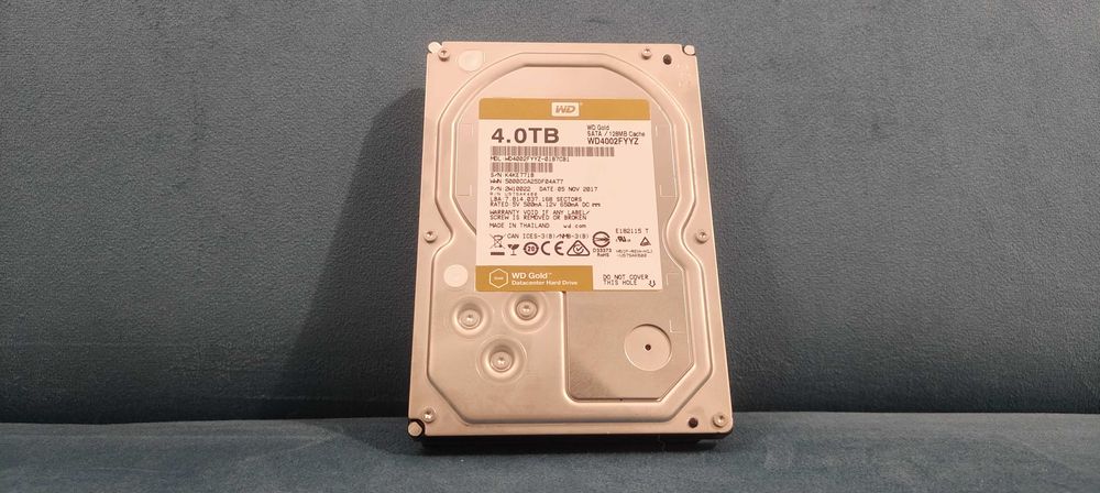 Dysk WD Gold 4TB 3.5" – sprawny, z NAS, odbiór osobisty