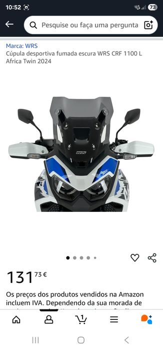 Vidro Honda africa twin 1100