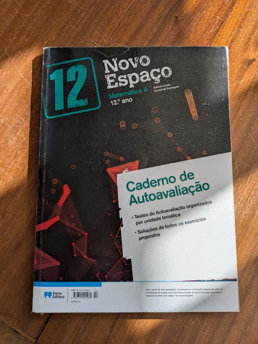 Novo Espaço 12 Matemática A 12º Caderno prático Caderno  Autoavaliação