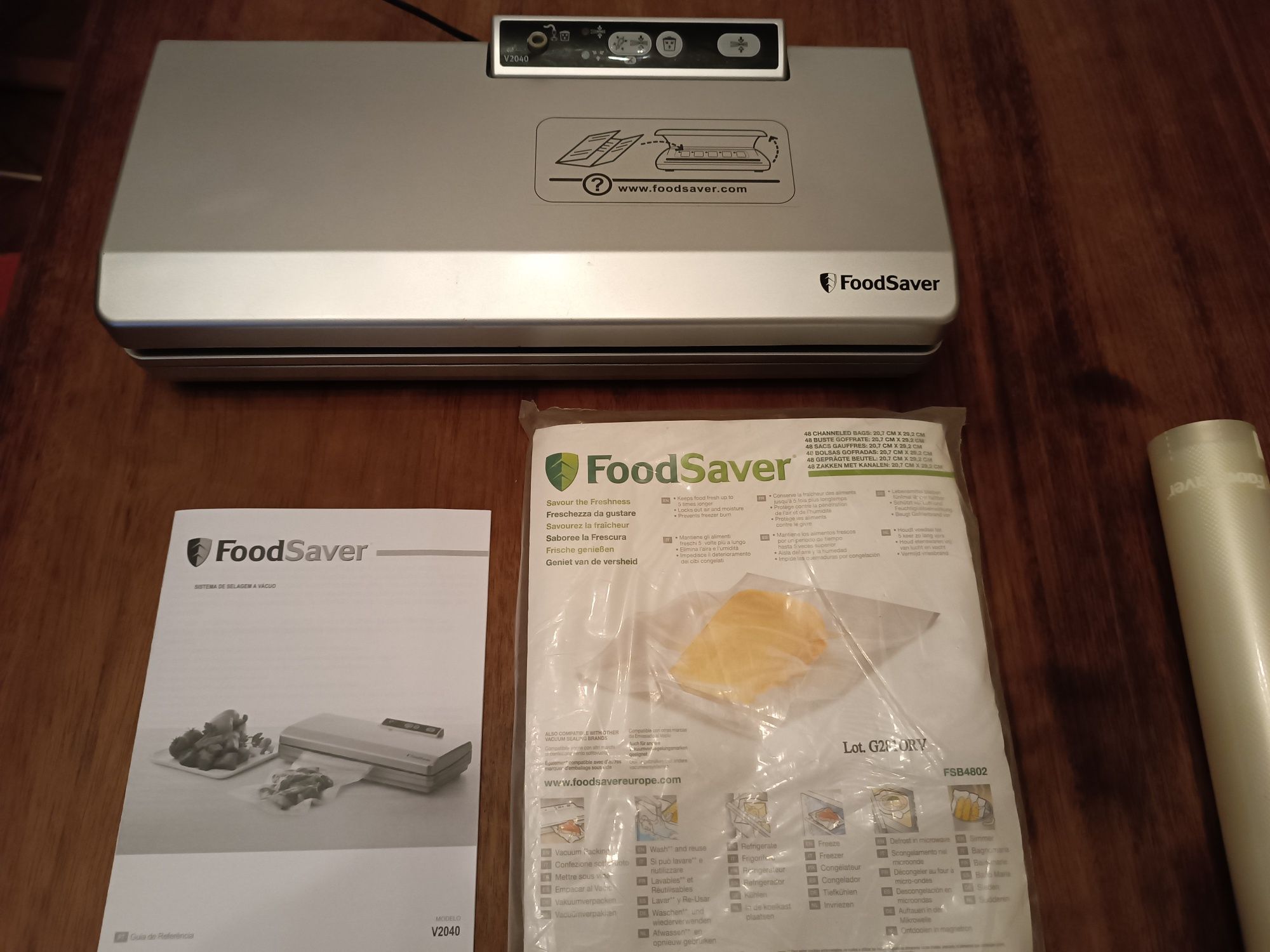 Food saver - sistema para fechar sacos a vácuo