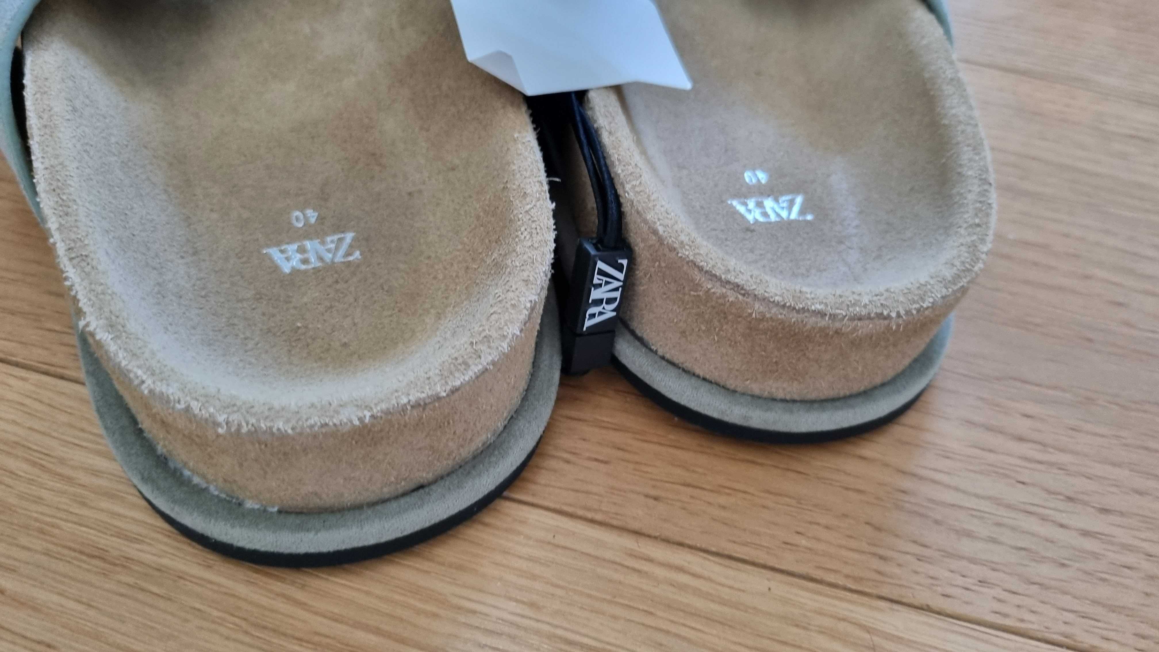 Klapki Zara rozmiar 40
