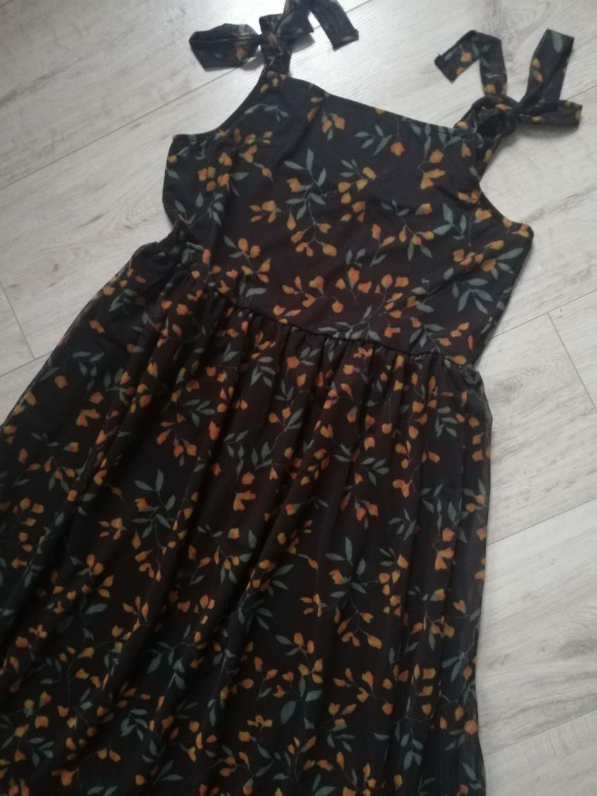Nowa, letnia, zwiewna sukienka z siateczki  L/XL