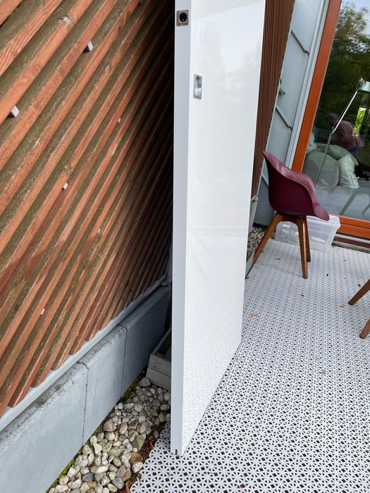 skrzydło okleinowe drzwi przesuwnych Eclisse - 70x200 - biały mat