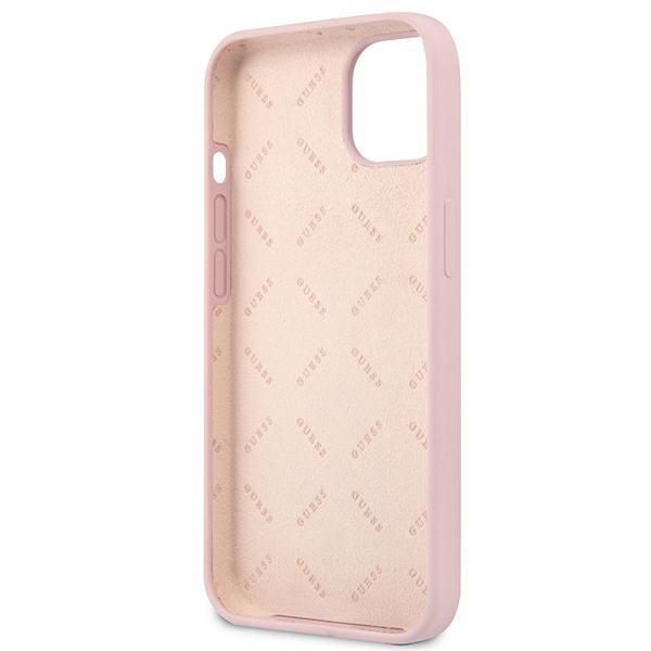 Etui Guess Silicone Triangle do iPhone 13 Fioletowy