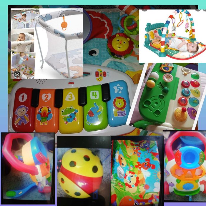 Lote brinquedos madeira aprendizagem. Baloiço bebé