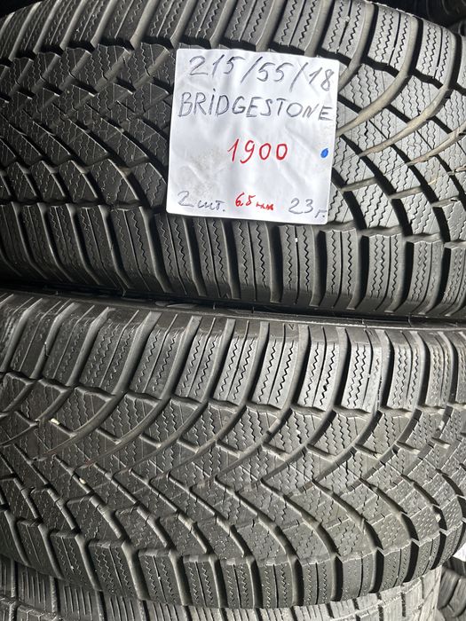 215/55/18 BRIDGESTONE BLIZZAK LM 005 Пара шин з німеччини 2023року