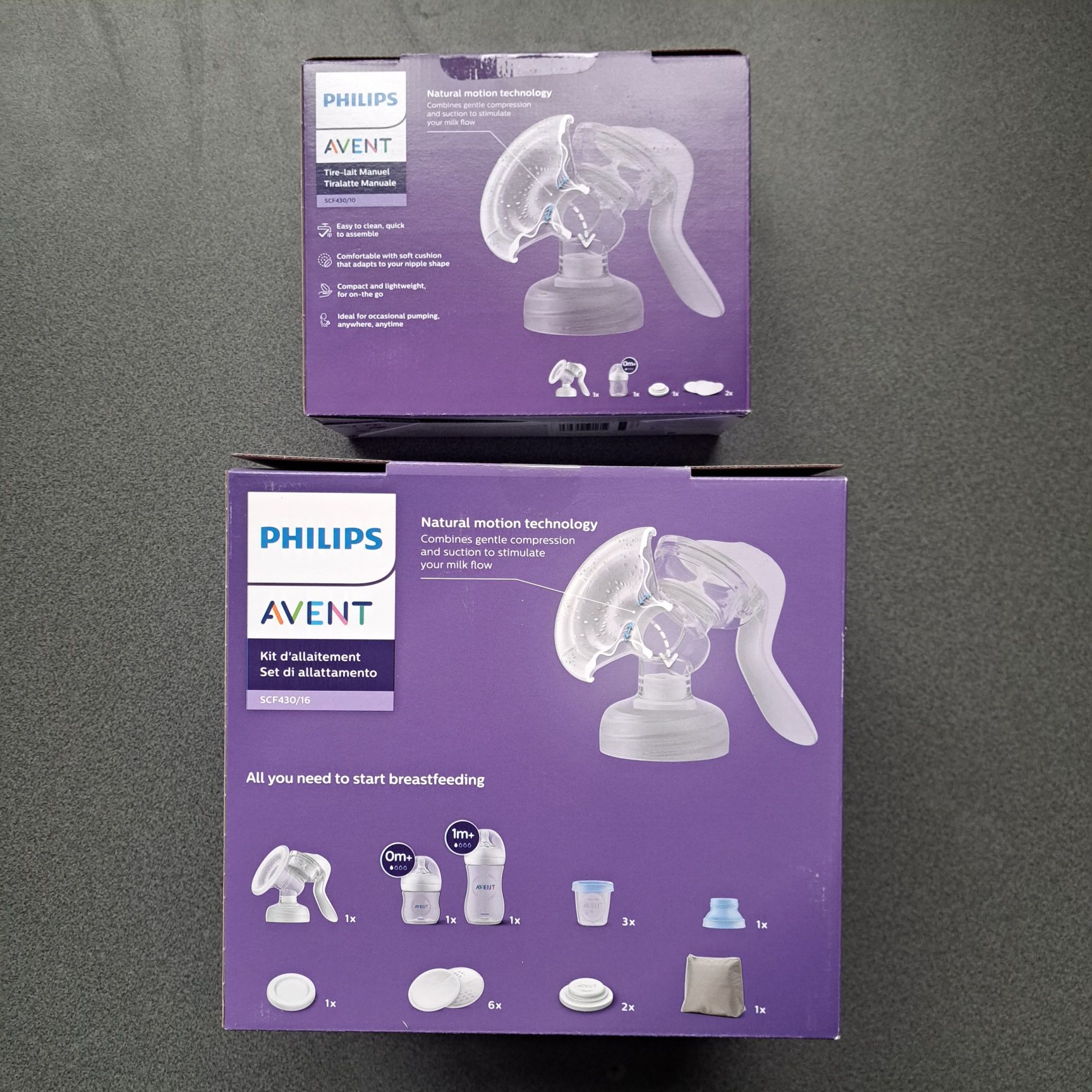 Ручной молокоотсос и набор для хранения Philips Avent. Разные