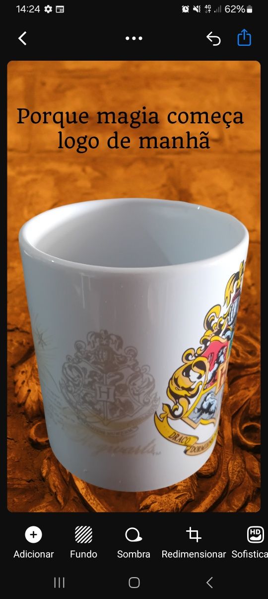 Caneca harry potter