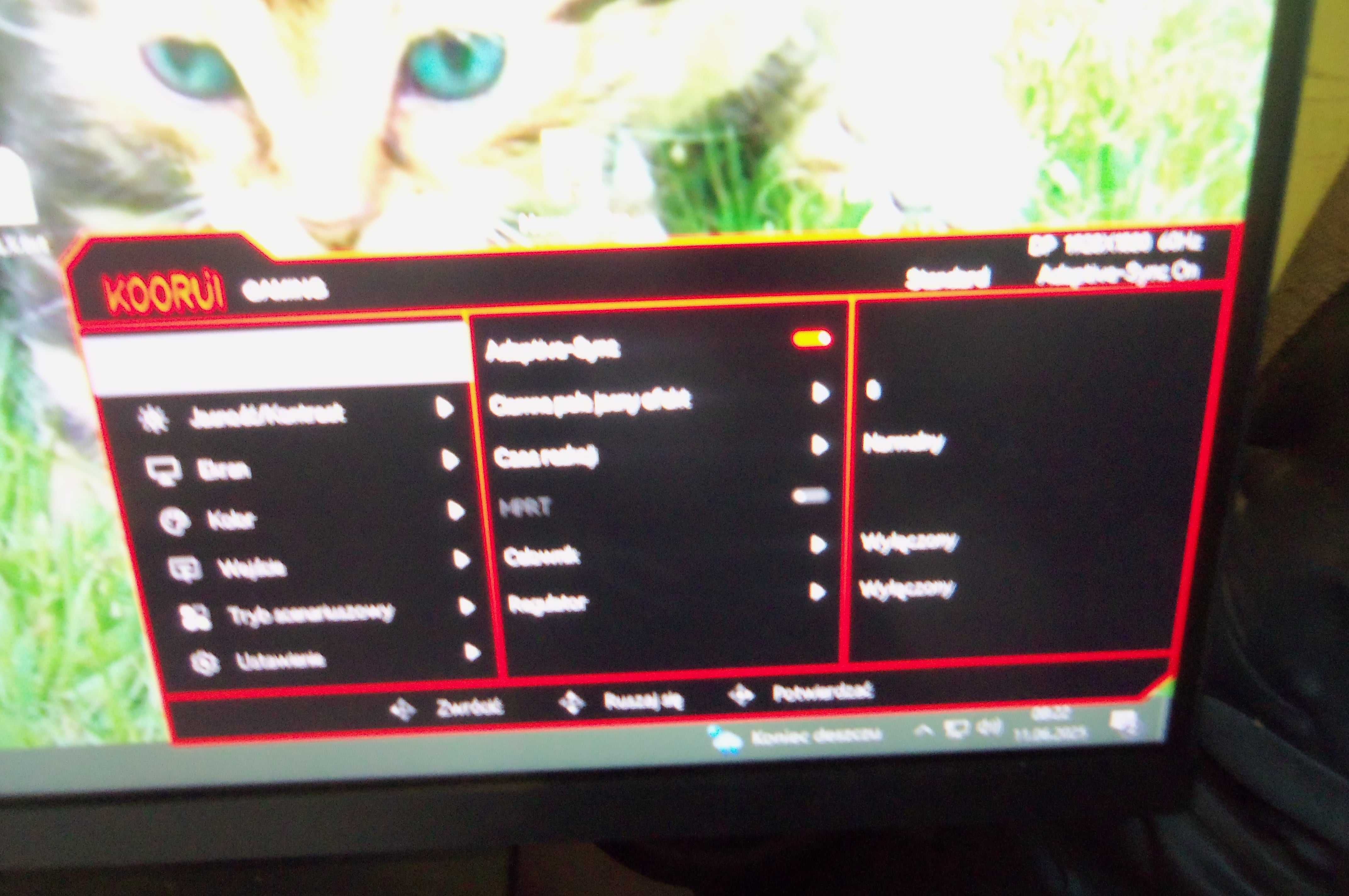 Monitor dla graczy 27 cali led Koorui MG27H11F, 2hdmi, DP,stan idealny