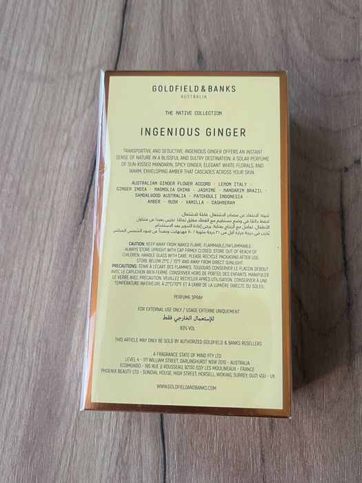 Goldfield&Banks Ingenious Ginger 100ml perfumy