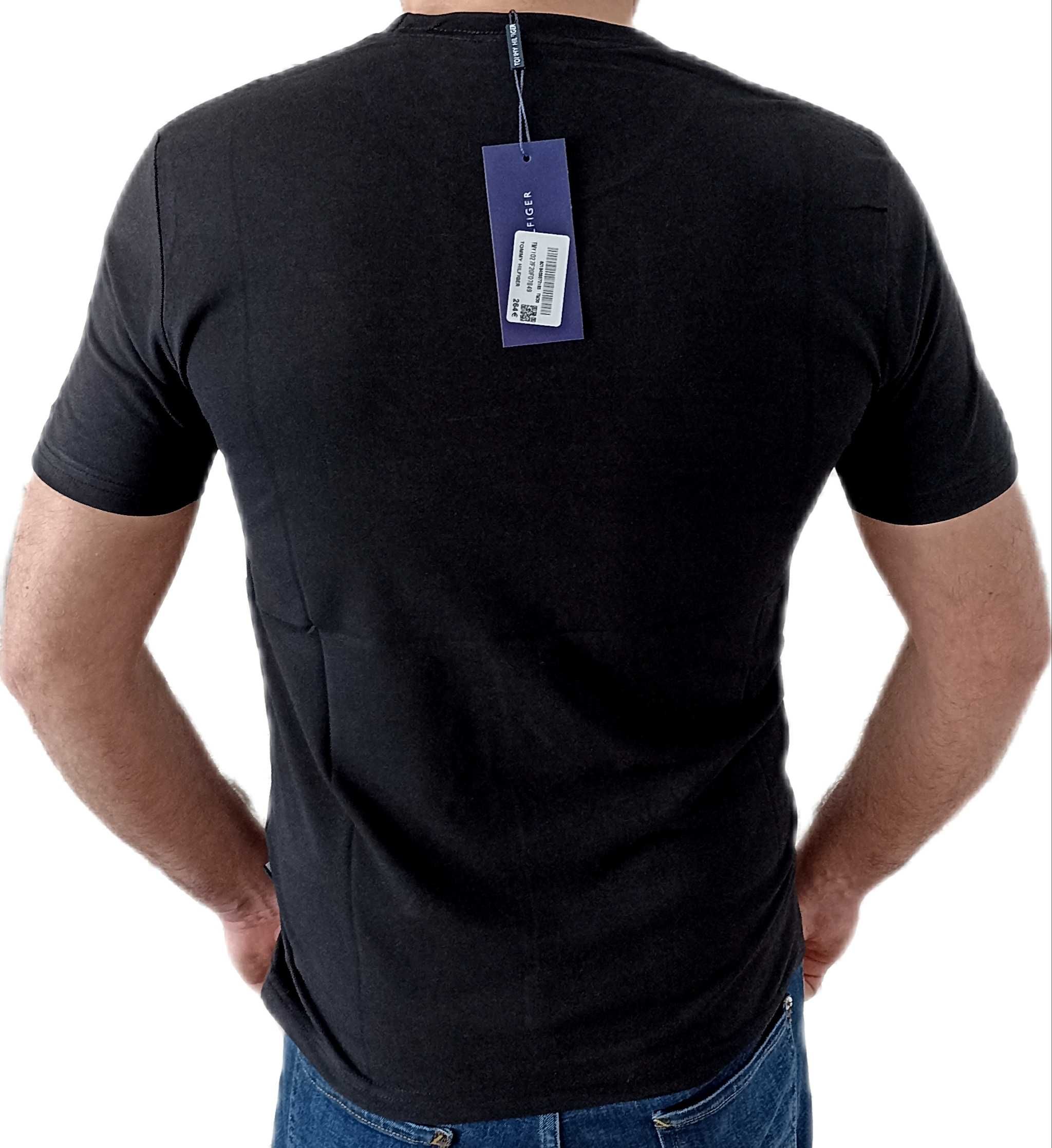 TOMMY HILFIGER T-shirt Koszulka Czarna ROZ.M,L,XL