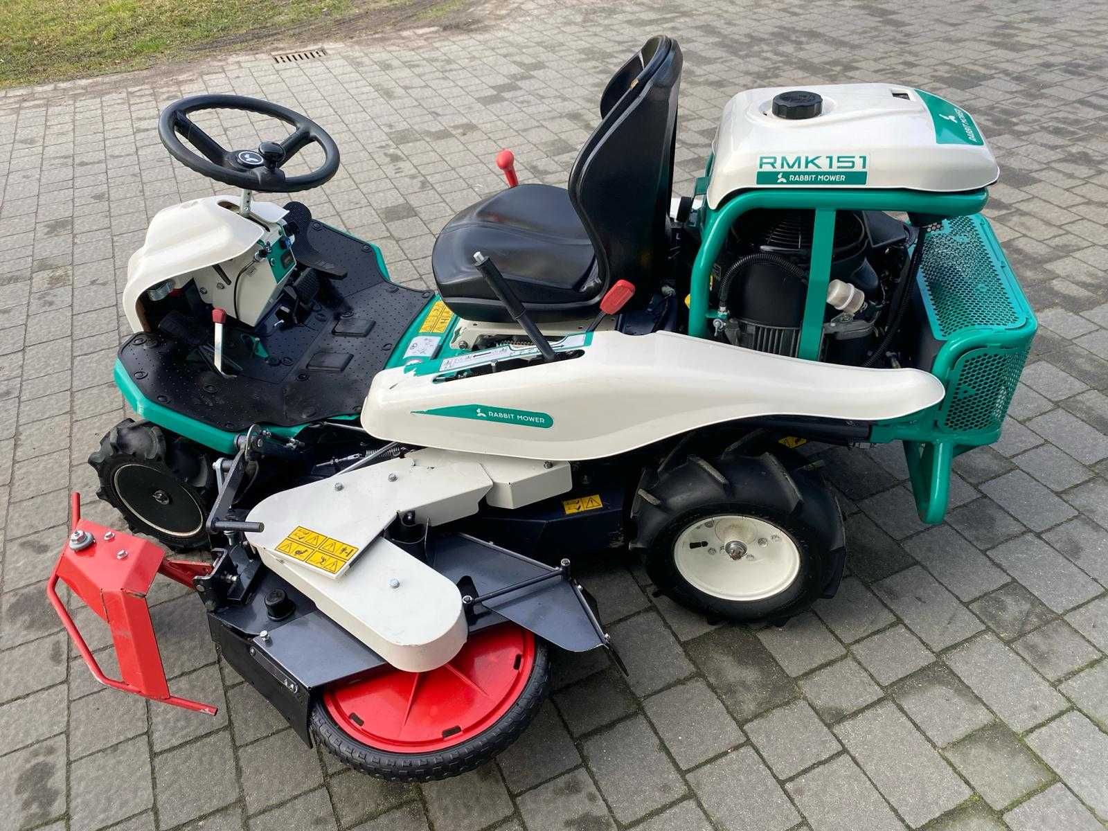 Podemonstracyjna karczownica traktorkowa OREC RMK 151. Koszenie farm