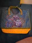 Torebka Vintage Laurel Burch Tote Torebka Wzór Kota