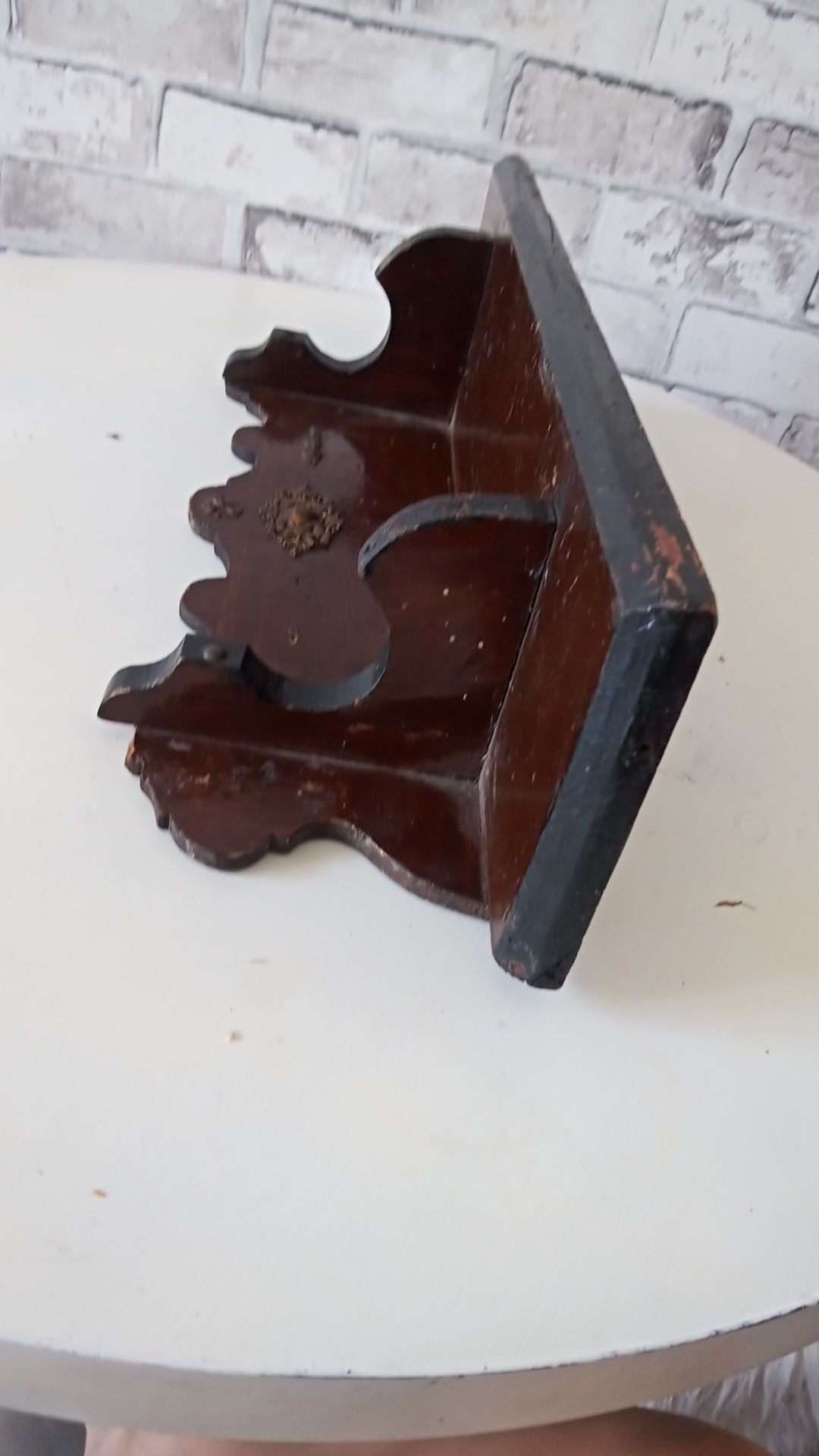 Wieszak ścienny półka antyczna 55 cm