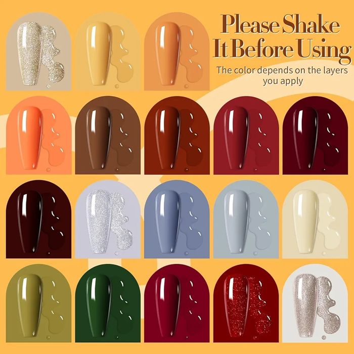 Zestaw lakierów żelowych do paznokci 21 sztuk born pretty all shine