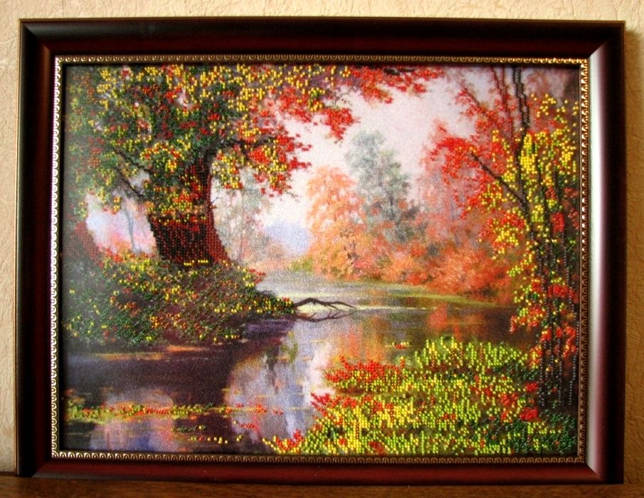 Картина бисером "Осень"