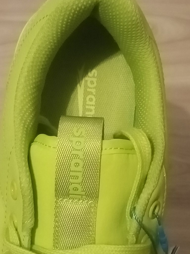 Nowe sneakersy na wysokiej podeszwie platformie zielone neonowe 41