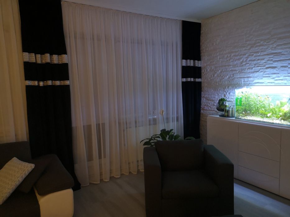 Zasłony welvet czarne aksamit grube cyrkonie glamour 140/270  2szt.