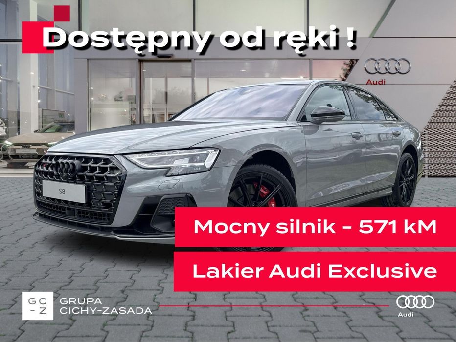 Audi S8 Samochód demonstracyjny. Możliwa rezerwacja. Promocyjny leasing!