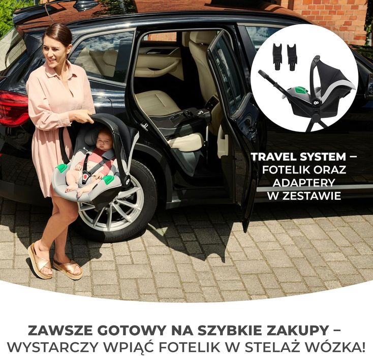 Wózek Wielofunkcyjny 3W1 Kinderkraft Newly Szary