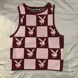 Missguided x Playboy crop top, rozmiar M