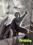 Strój kostium przebranie Spiderman czarny - Czarny Pająk
