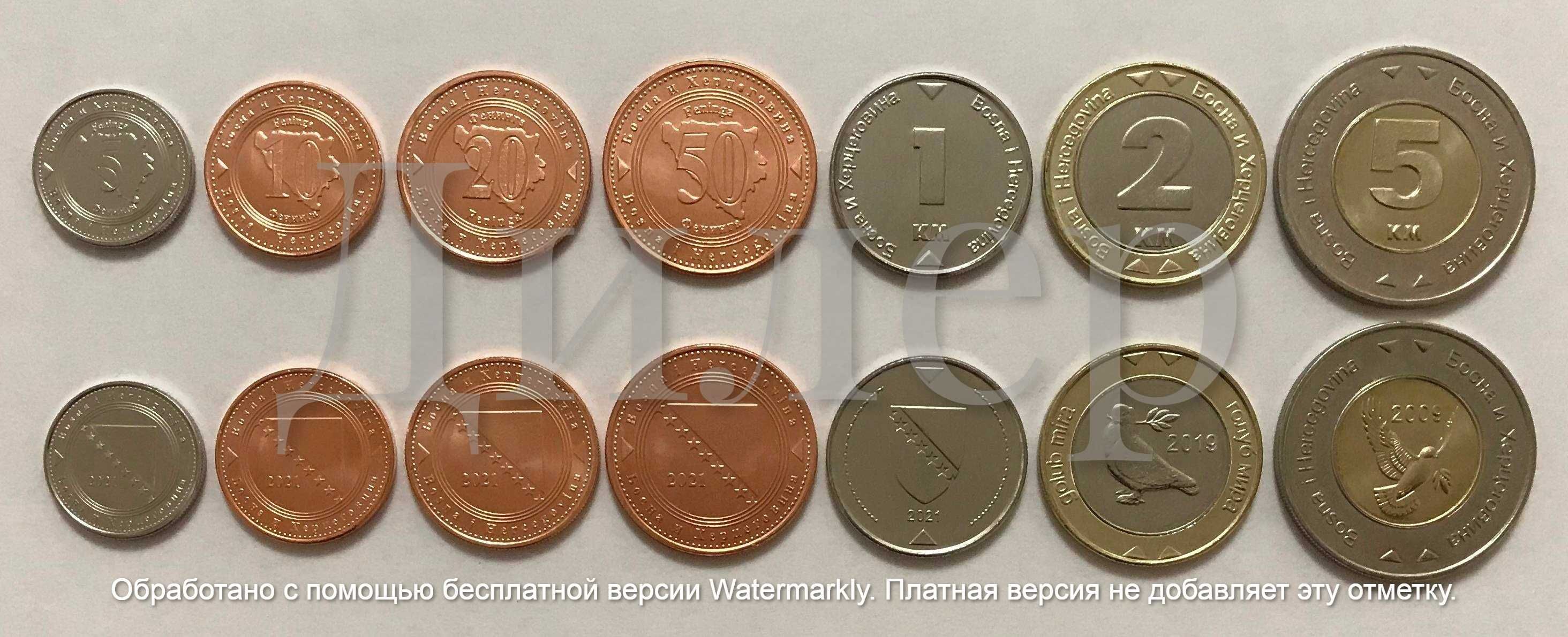 Наборы монет (ПМР, Болгария, Греция, Португалия, Румыния и др.) UNC