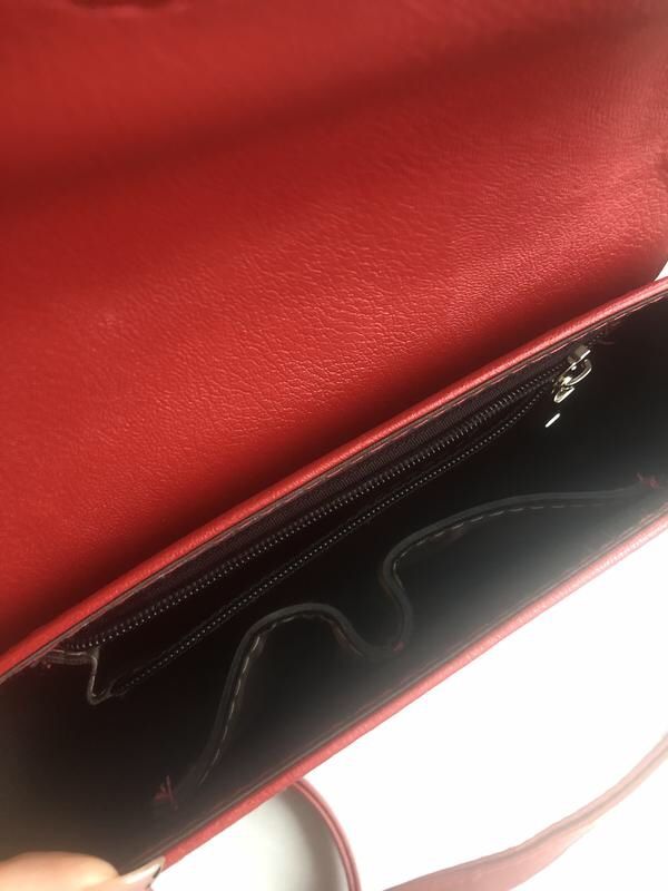 Красная сумка кроссбоди, сумка з длиным ремнём