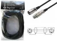 Kabel XLR MEC-1500SW Estradowy Audio Mikrofon 15m * Video-Play