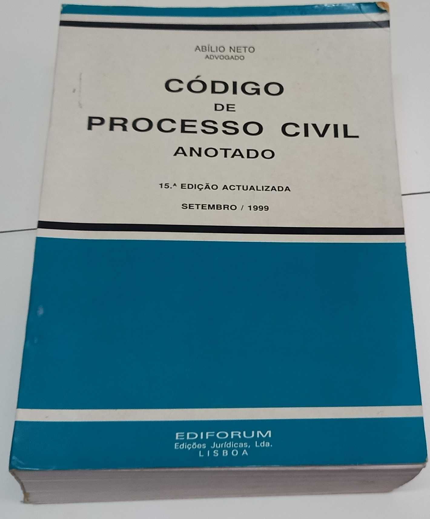 Código de Processo Civil anotado de Abílio Neto