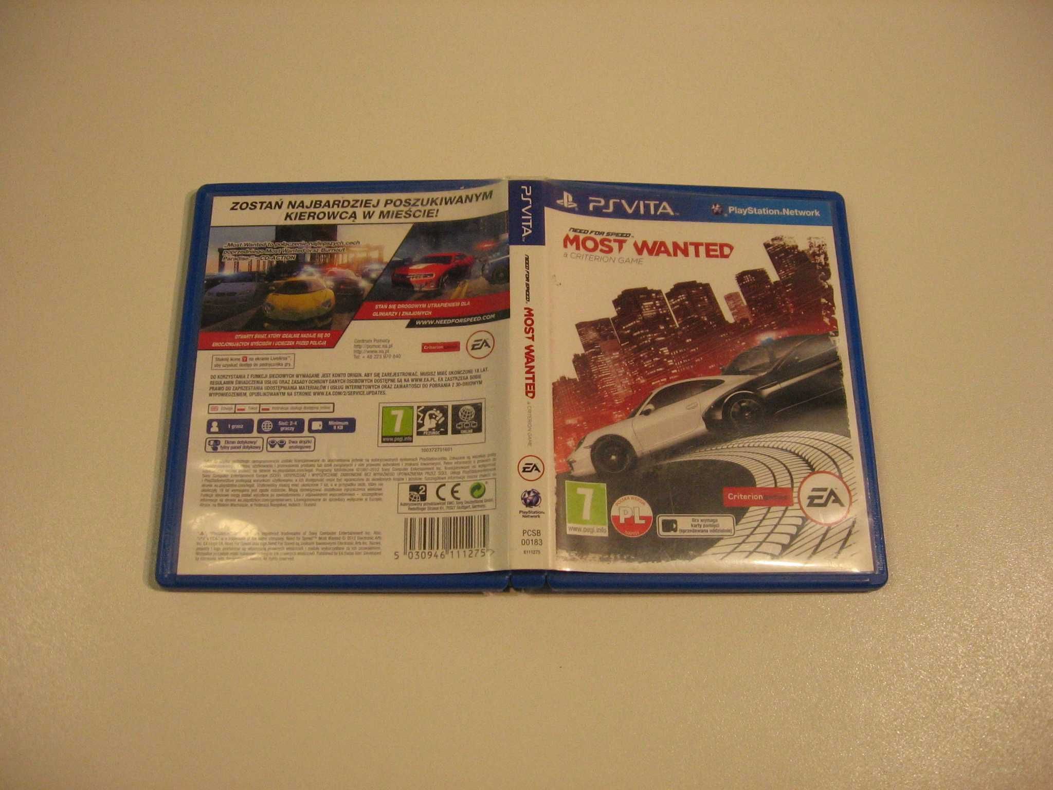 Need for Speed Most Wanted - GRA PS Vita - Opole 3990