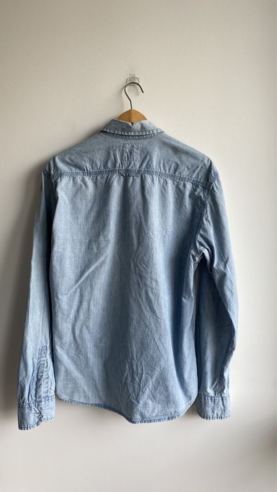 H&M męska koszula denimowa M 38 bawełna 100% kurtka jeans