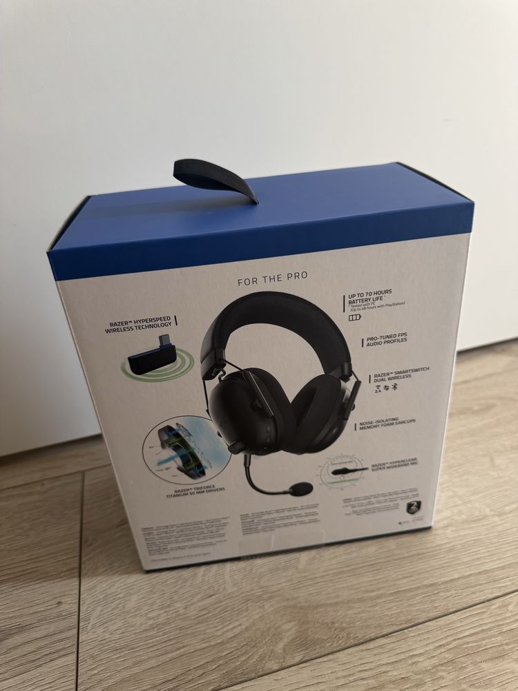 Nowe Słuchawki Razer BlackShark V2 Pro czarne