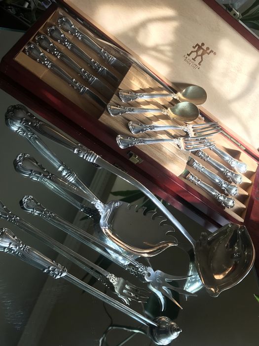 Столовое серебро (925) GORHAM набор 6 /12 персон; сервировка 86/211