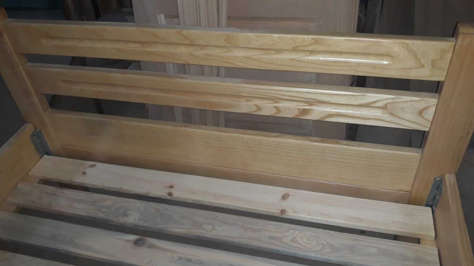 Ліжко дерев’яне (ясен), Кровать деревянная 120*200