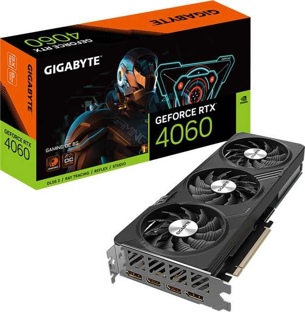 Відеокарта Gigabyte PCI-Ex GeForce RTX 4060 Gaming OC 8GB GDDR6 128bit