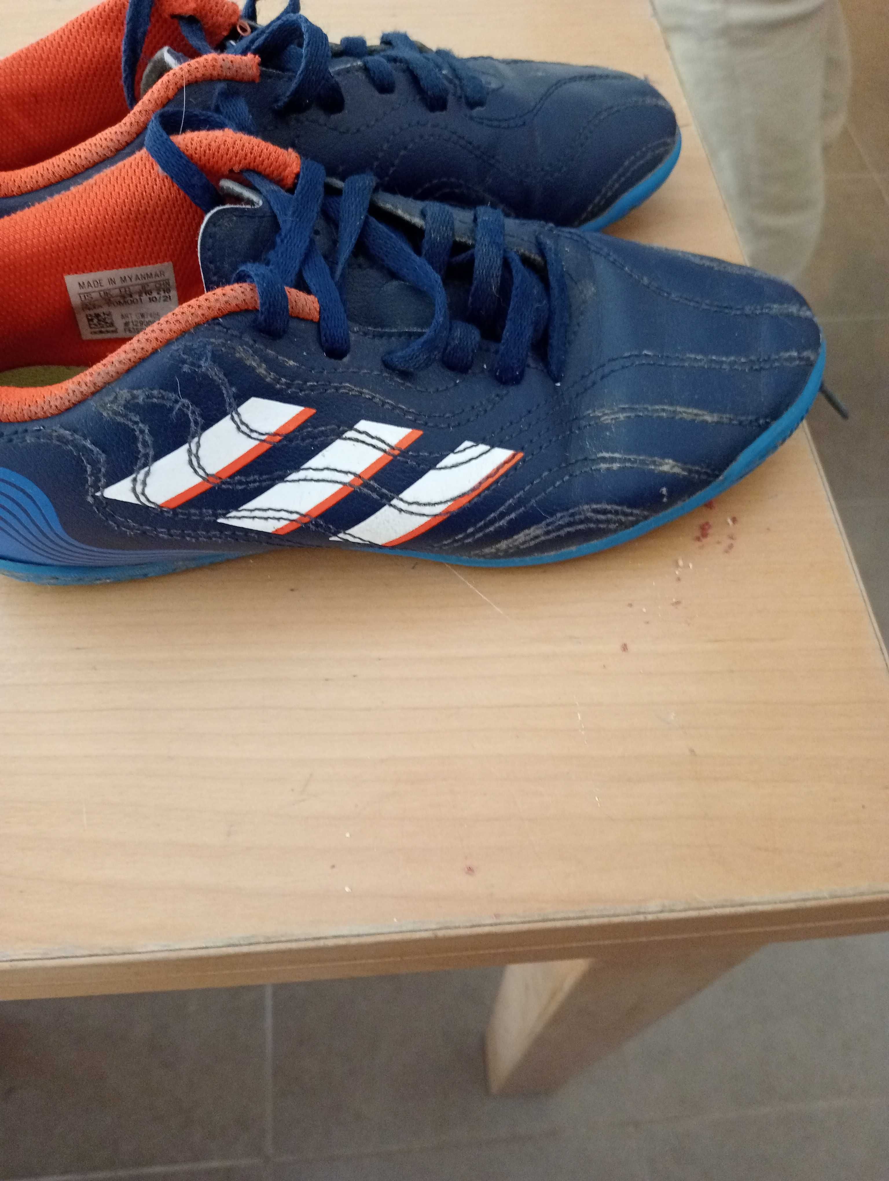 chuteira futsal adidas copa azul