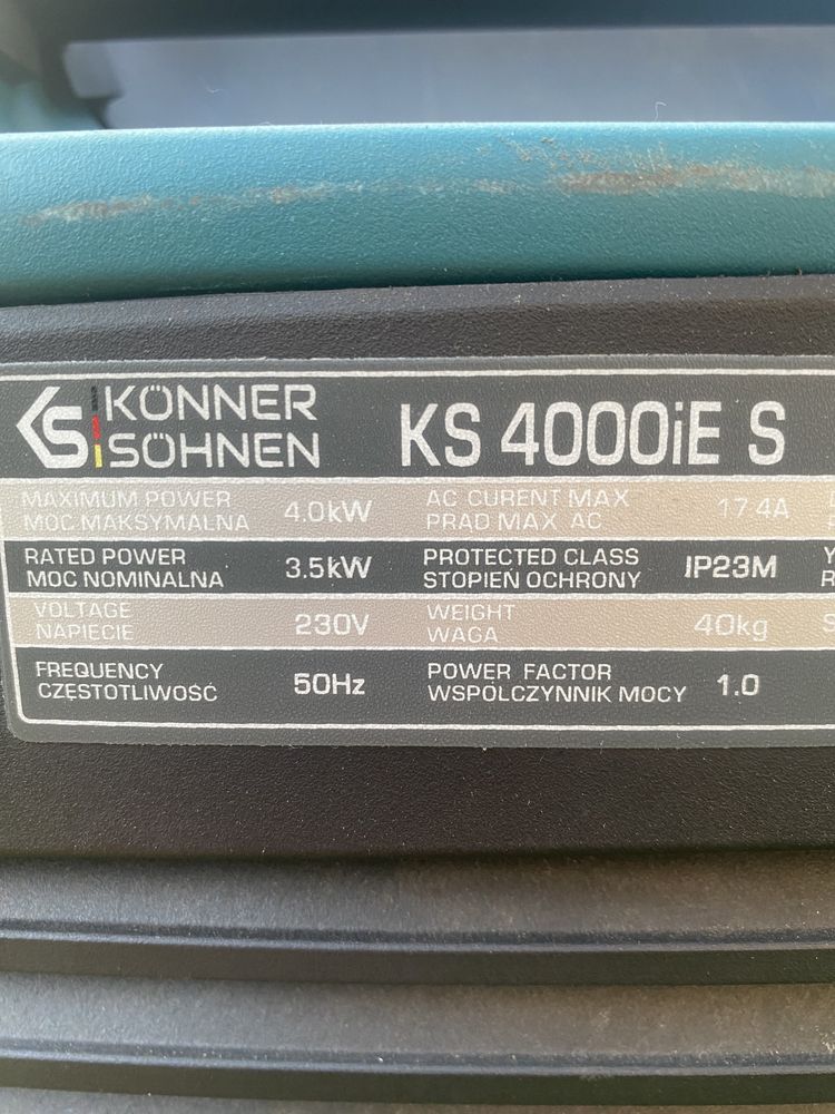 Інверторний генератор Konner Sohnen KS 4000iE S