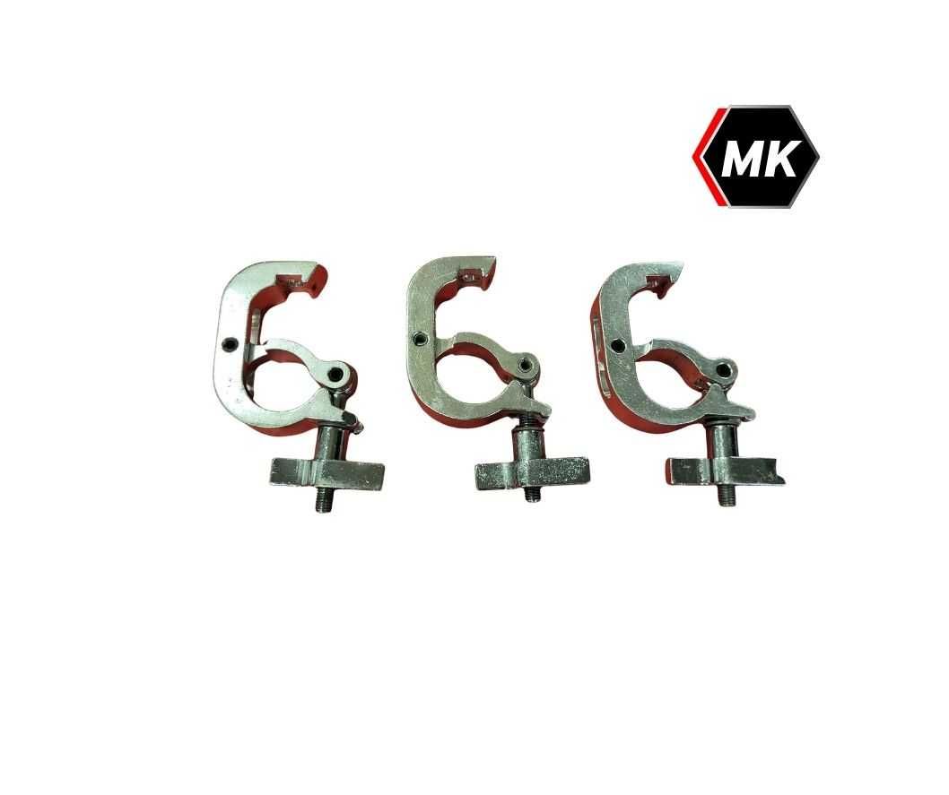 3szt SWL-250 Zacisk kratownicowy Global Truss, 250 kg – srebrny