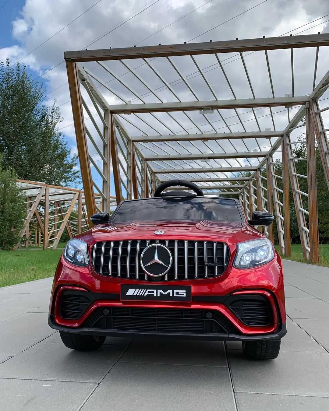 Mercedes GLC czerwony LAKIER 4x45W 12v7ah PILOT mp3 światła