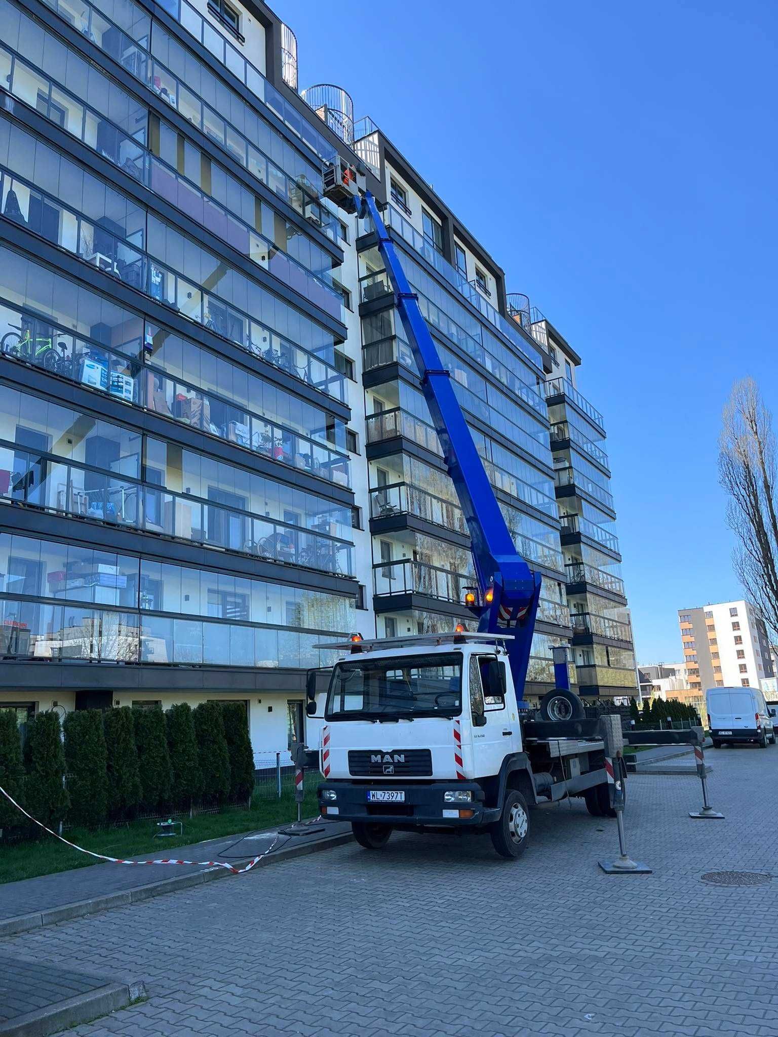 Podnośnik koszowy, zwyżka, wysięgnik do 20m do 45m