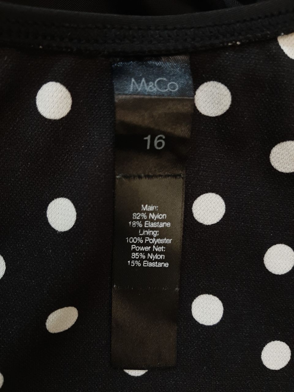 Купальник чорний M&Co XL